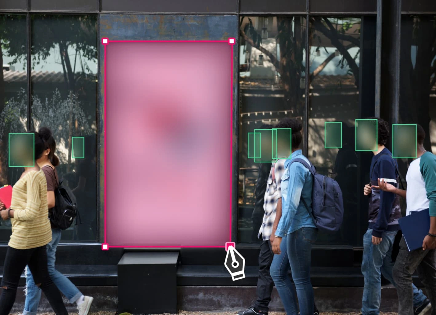 Manually Set Blurring Zones for Precise Privacy Protection
